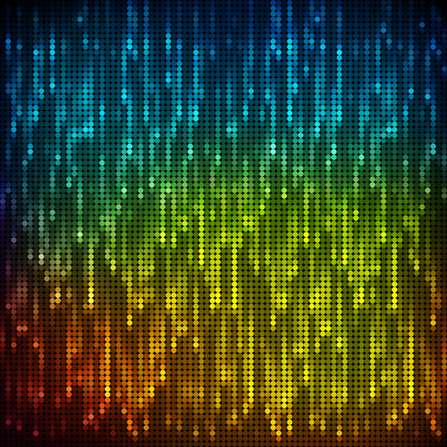 Bright neon light art background vector set 01