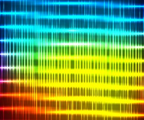Bright neon light art background vector set 16
