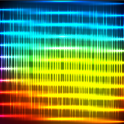 Bright neon light art background vector set 16