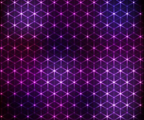 Bright neon light art background vector set 17
