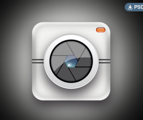 Camera app icons psd material