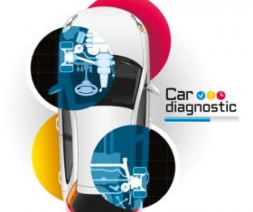 Car diagnostic business template vector design 02