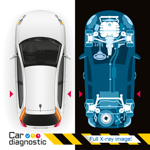 Car diagnostic business template vector design 04