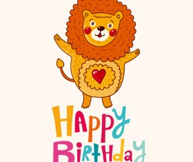 Cartoon styles birthday background vectors 04