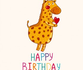 Cartoon styles birthday background vectors 05