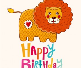 Cartoon styles birthday background vectors 06