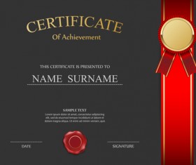 Certificates ornate design vector template 03