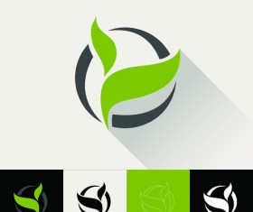 Circular company logos abstract vector 05