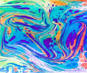 Colored oil paint art backgrounds vector 01