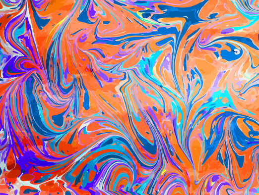 Colored oil paint art backgrounds vector 03
