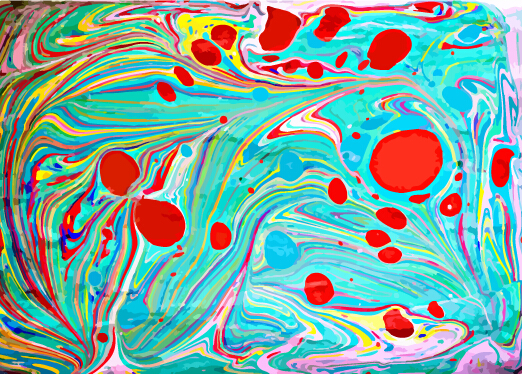 Colored oil paint art backgrounds vector 06