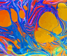 Colored oil paint art backgrounds vector 15