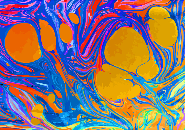 Colored oil paint art backgrounds vector 15
