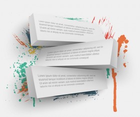 Concept 3D banners vector graphics 03