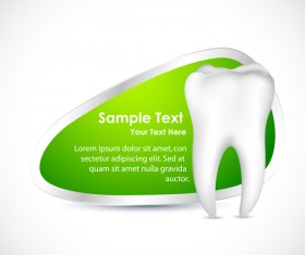 Creative dental care background vector