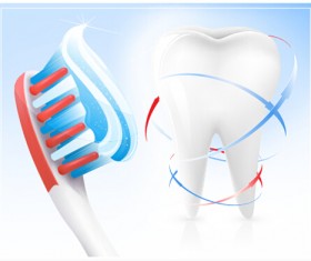 Creative dental care elements vectors 04