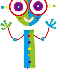 Cute cartoon robot colored vector set 05