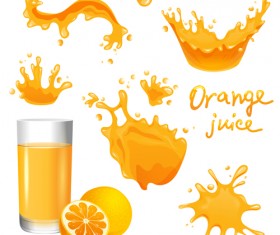 Delicious juice drink design vectors 01