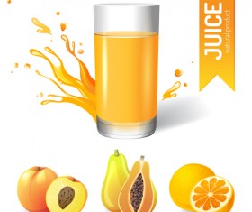 Delicious juice drink design vectors 03