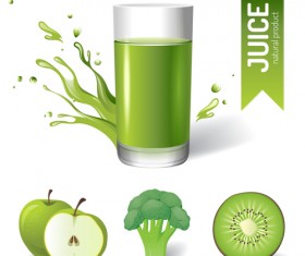 Delicious juice drink design vectors 04