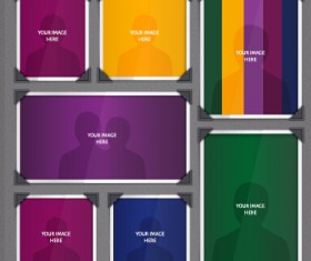 Different photo frame creative vector