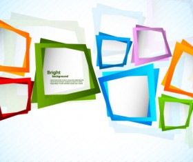Dynamic square frame modern background vector