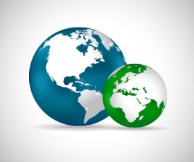 Earth and world map vector design 01