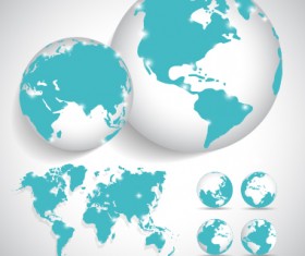 Earth and world map vector design 03