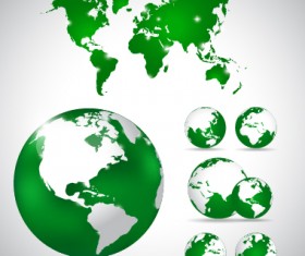 Earth and world map vector design 06