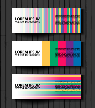 Fashion banners colored design vector 02