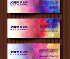 Fashion banners colored design vector 04
