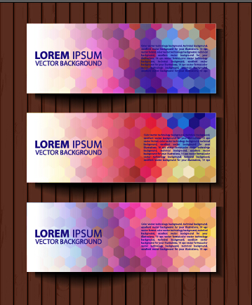 Fashion banners colored design vector 04