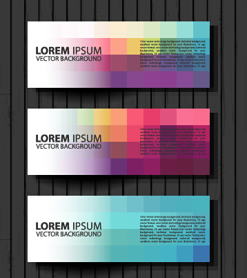 Fashion banners colored design vector 06