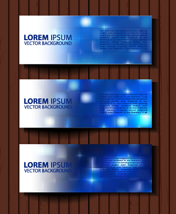 Fashion banners colored design vector 07