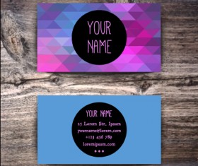 Fashion business card colored vector 03