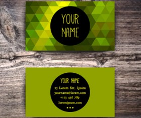 Fashion business card colored vector 11