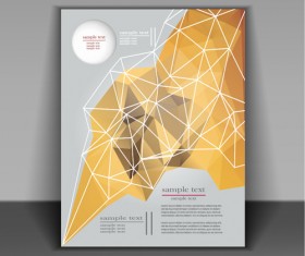 Fashion cover brochure with flyer design vector 03