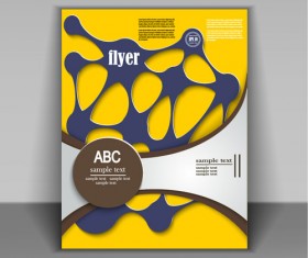 Fashion cover brochure with flyer design vector 04