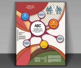 Fashion cover brochure with flyer design vector 05