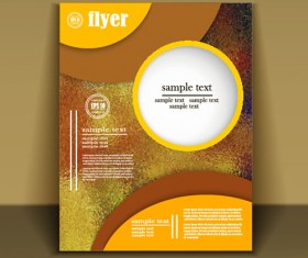 Fashion cover brochure with flyer design vector 06