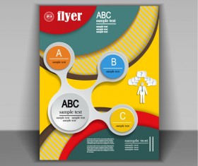 Fashion cover brochure with flyer design vector 07