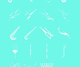 Future concept shapes design vector 01