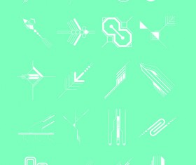 Future concept shapes design vector 02