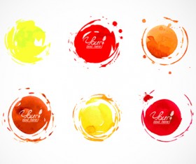 Grunge watercolor effect vector