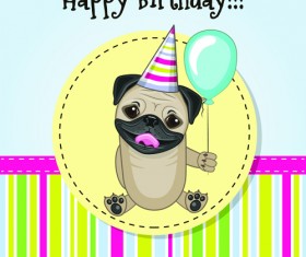 Happy birthday baby greeting cards vector 05