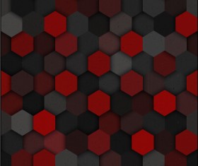 Hexagon layered seamless pattern vector material 02