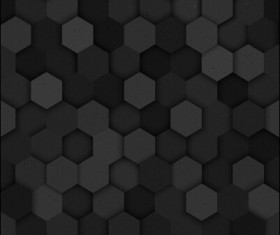 Hexagon layered seamless pattern vector material 03