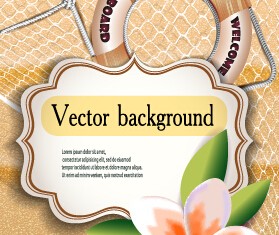 Holiday summer travel sea background vector 06