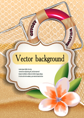 Holiday summer travel sea background vector 06