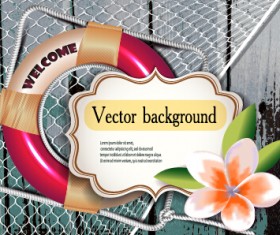 Holiday summer travel sea background vector 11